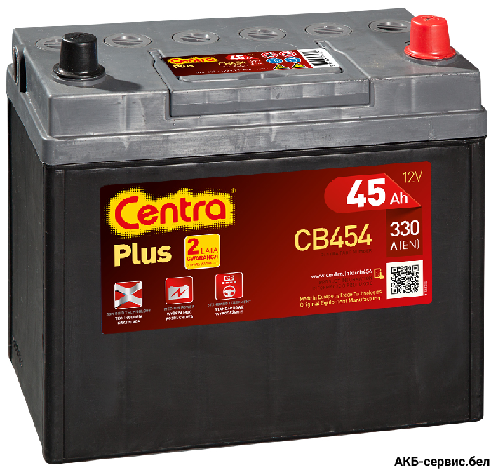 Centra Plus CB454 (45Ah) Asia е