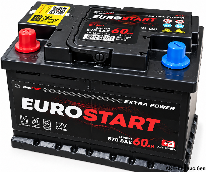 Eurostart Extra Power 60Ah L