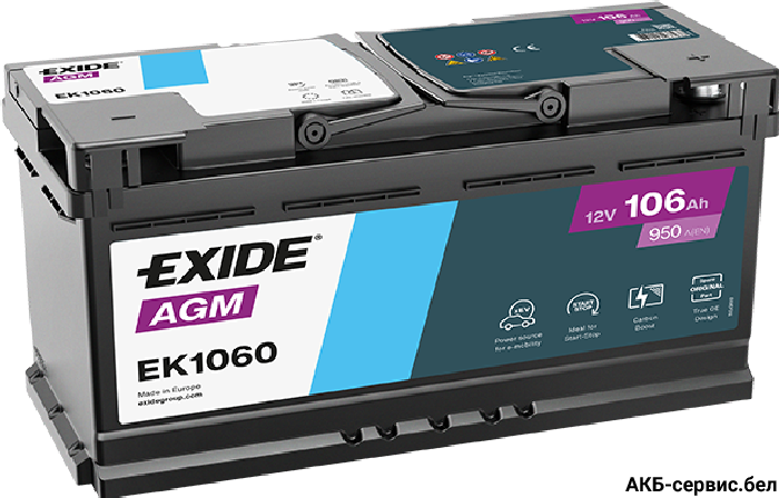 Exide AGM EK1060