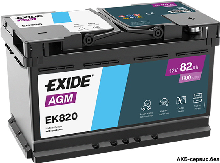 Exide AGM EK820