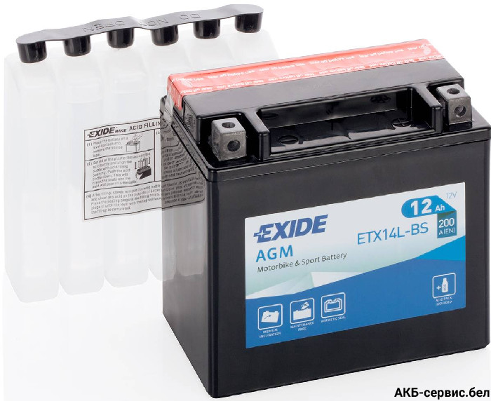 Exide AGM ETX14L-BS
