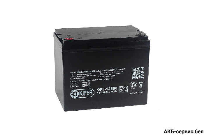 Kiper Battery GPL-12800 12V/80Ah Long