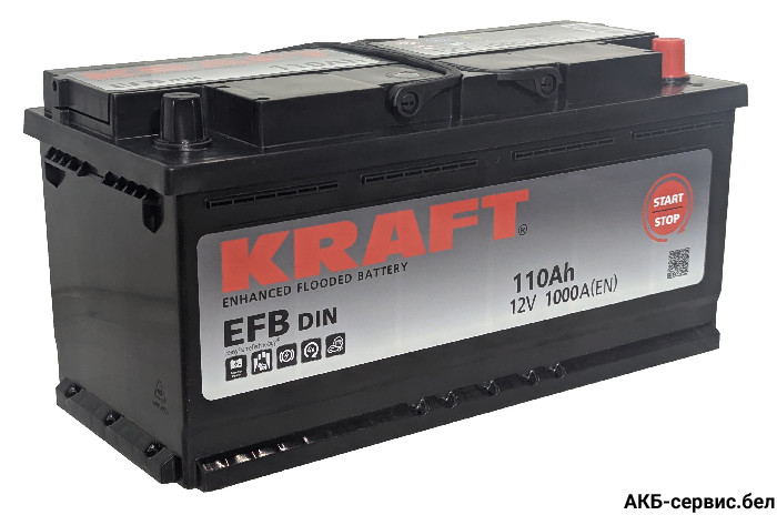 Аккумулятор KRAFT EFB 110 R