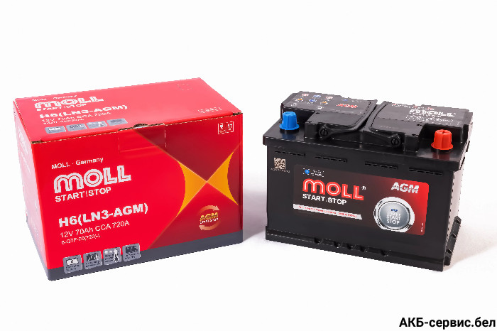 MOLL AGM 6-QTF-70Ah 720A