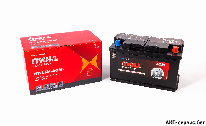 MOLL AGM 6-QTF-80Ah 800A