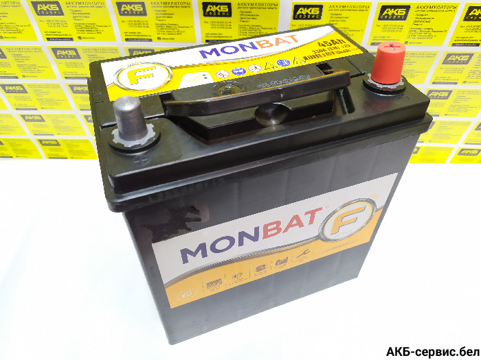 Monbat F 45Ah Asia евро тонк.клемы