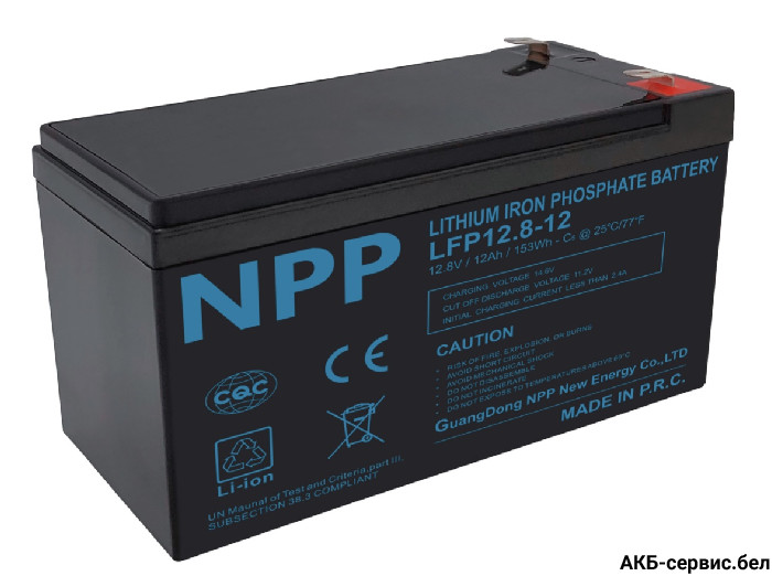 NPP LiFePO4 12.8 V, 12 Ah