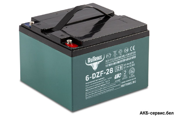 Тяговый аккумулятор RuTrike 6-DZF-28