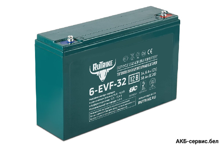 Тяговый аккумулятор RuTrike 6-EVF-32