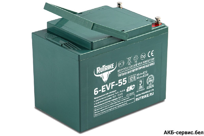 Тяговый аккумулятор RuTrike 6-EVF-55