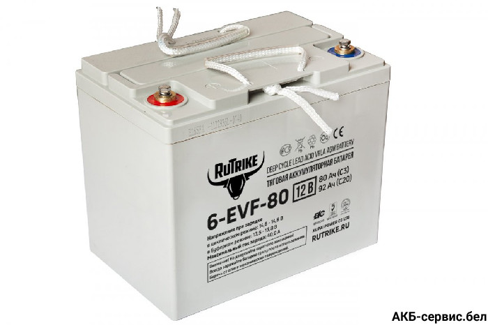 Тяговый аккумулятор RuTrike 6-EVF-80