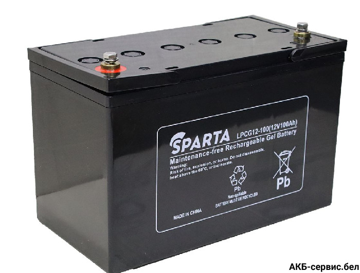 Sparta LPCG12-100 (M8+DIN) 12V 100 Ah