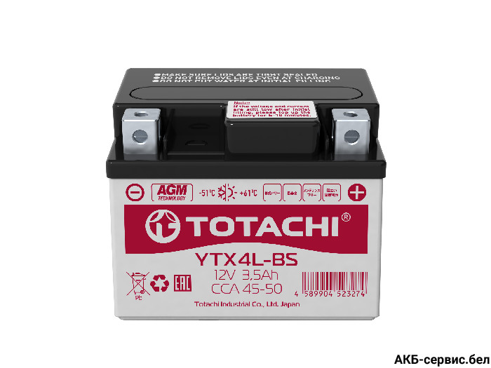 Totachi Moto YTX4L-BS L AGM