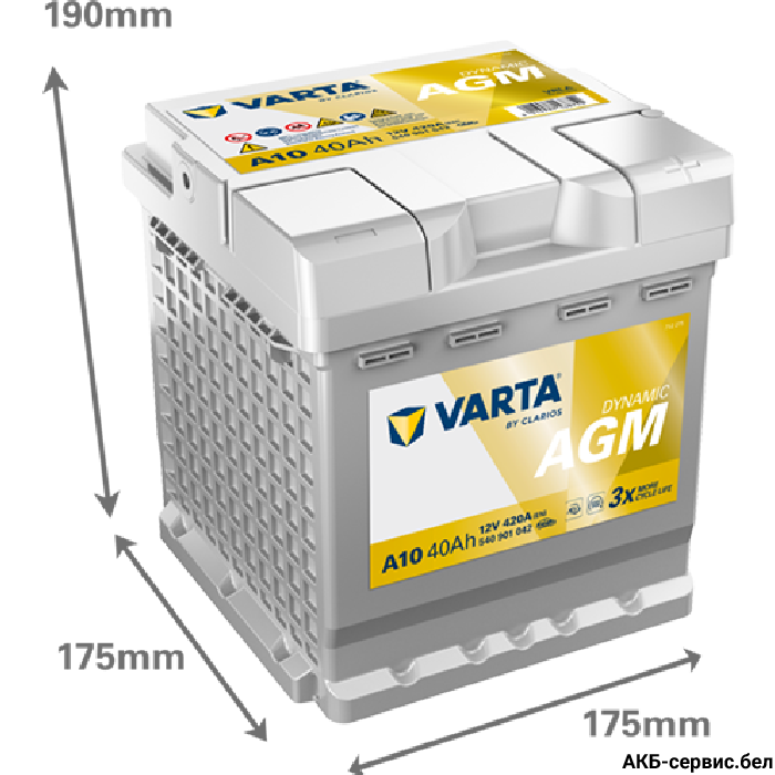 VARTA Dynamic AGM A10