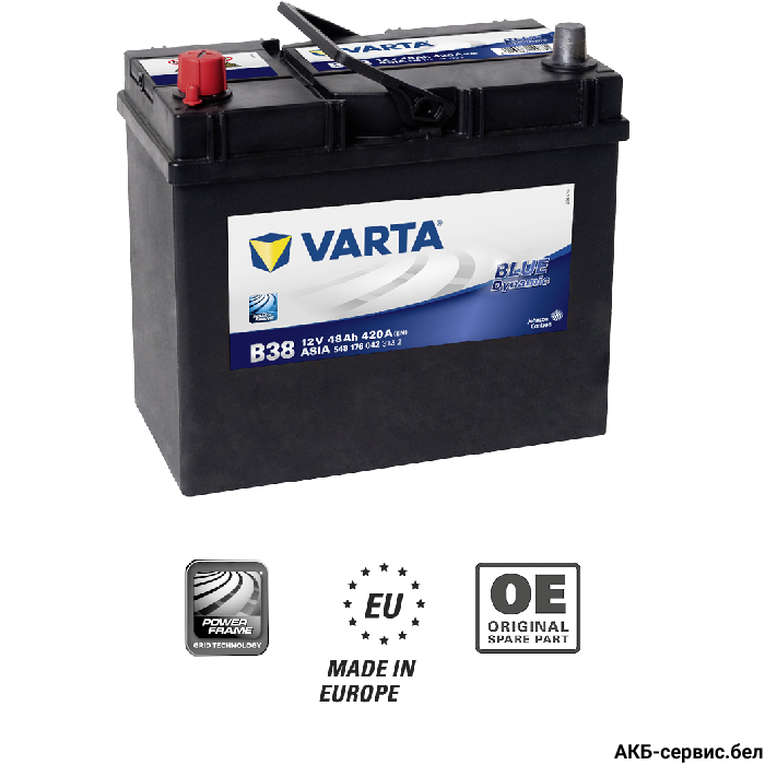 VARTA Blue Dynamic B38