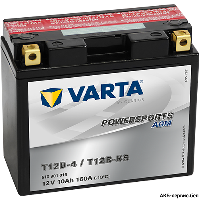 VARTA Powersports AGM T12B-4