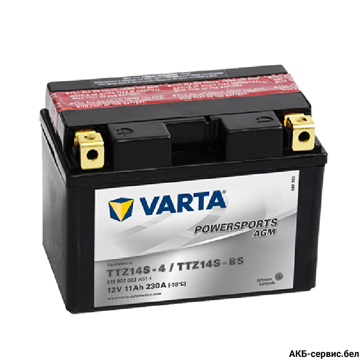 VARTA Powersports AGM TTZ14S-4 / TTZ14S-BS