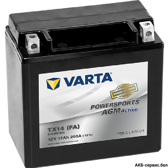 VARTA Powersports AGM Active TX14 (FA)