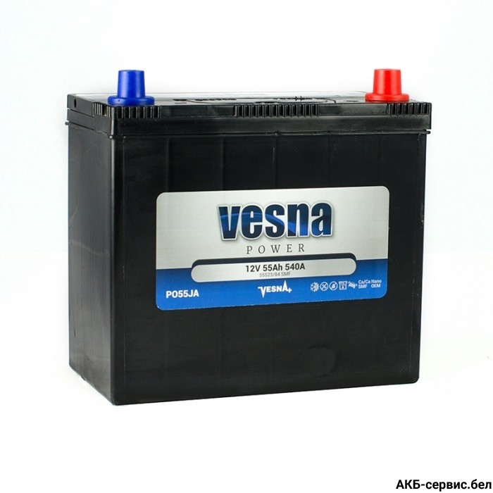 Vesna Power Asia 55Ah 540A JR