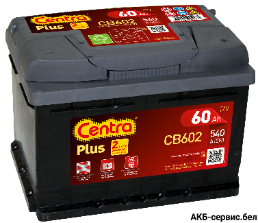 Centra Plus CB602 (60Ah) низкий