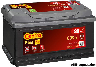 Centra Plus CB802 (80Ah) низкий