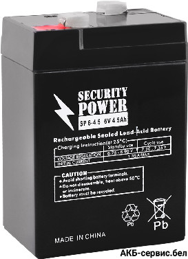 Security Power SP 6V4.5Ah AGM