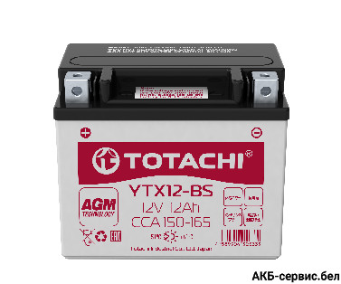Totachi Moto YTX12-BS R AGM