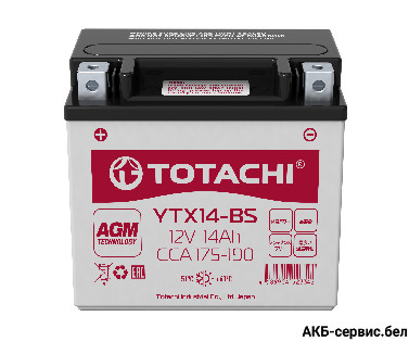 Totachi Moto YTX14-BS R AGM