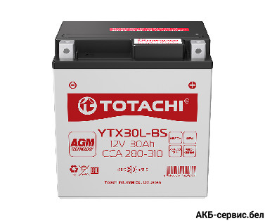 Totachi Moto YTX30L-BS L AGM