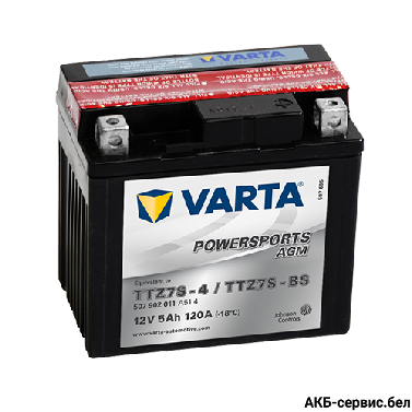 VARTA Powersports AGM TTZ7S-4 / TTZ7S-BS