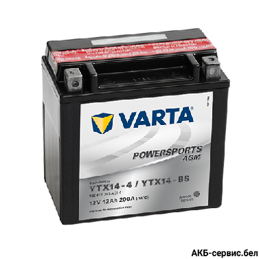 VARTA Powersports AGM YTX14-4 / YTX14-BS