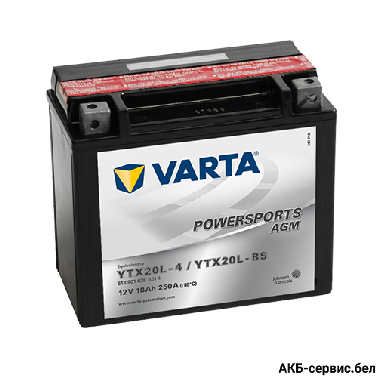 VARTA Powersports AGM YTX20L-4 / YTX20L-BS