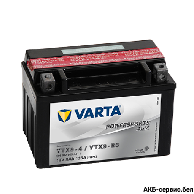 VARTA Powersports AGM YTX9-4 / YTX9-BS
