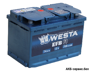 WESTA EFB 6СТ-74 VLR Euro (низкий)