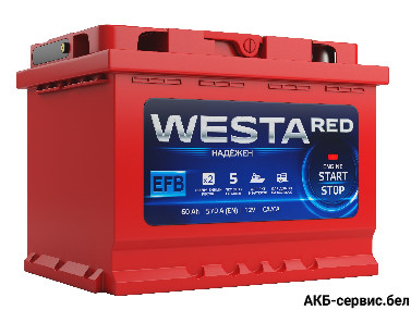Веста премиум RED EFB 6СТ-60