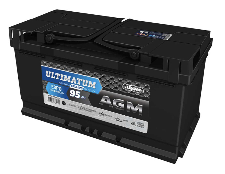 АКОМ Ultimatum Start Stop AGM 6CT-95VRLA