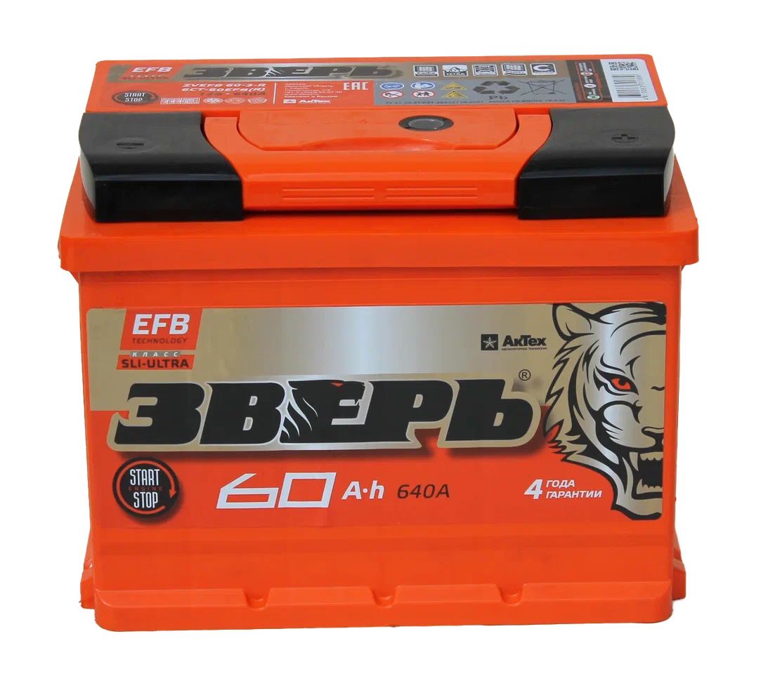 АкТех EFB 60Ah 610A