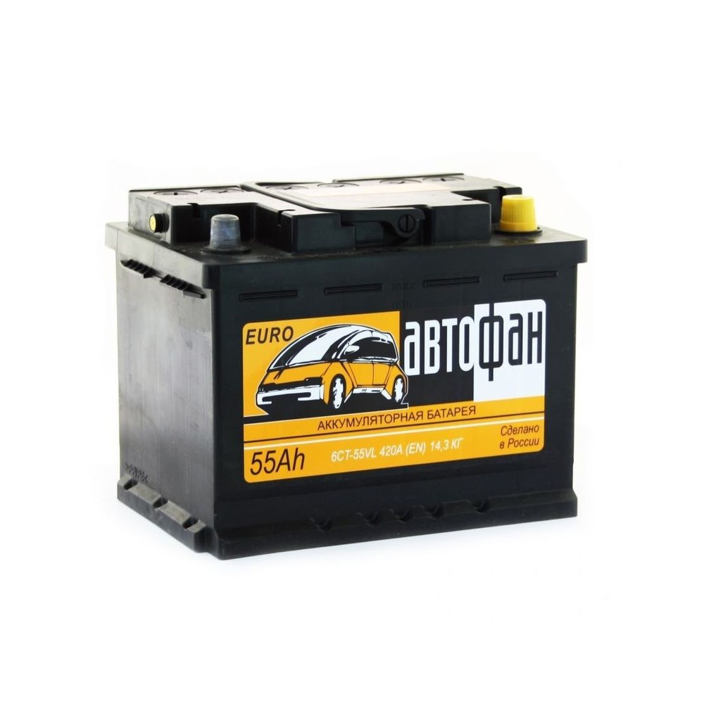 Автофан 55Ah R+