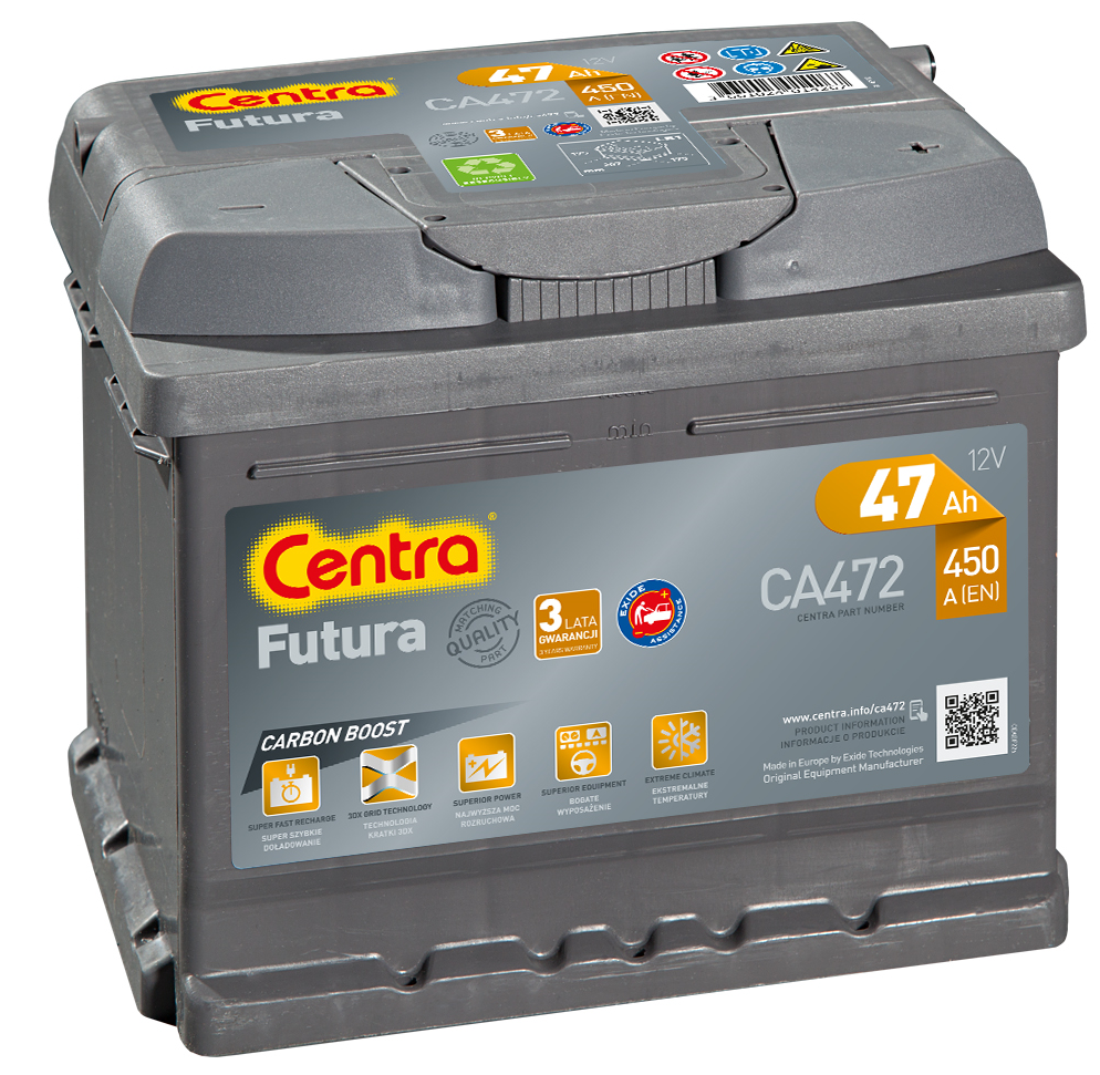 Centra Futura CA472 (47Ah) низкий