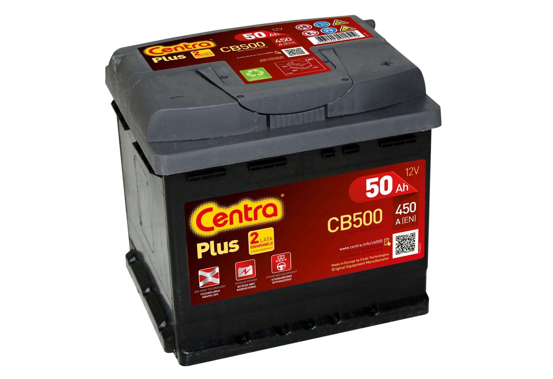 Centra Plus CB500 (50Ah)