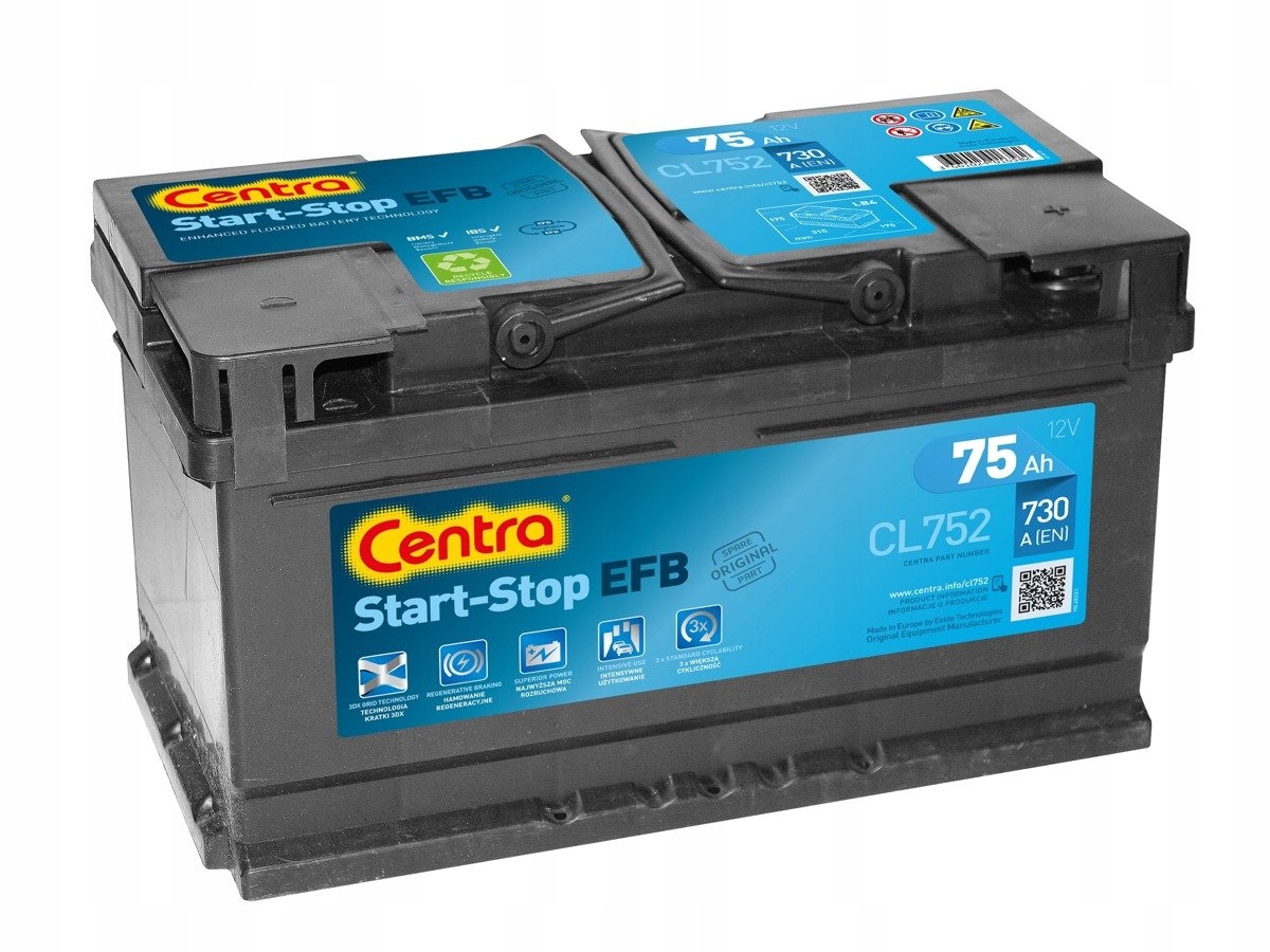Centra EFB CL752 (75Ah)
