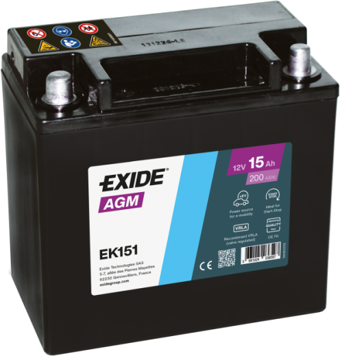 Exide AGM EK151