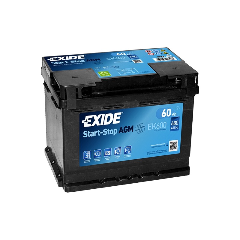 Exide AGM EK600