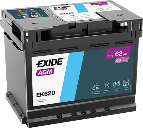 Exide AGM EK620