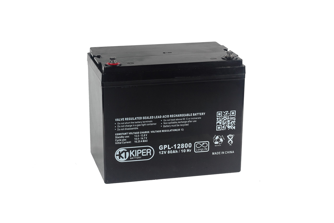 Kiper Battery GPL-12800 12V/80Ah Long