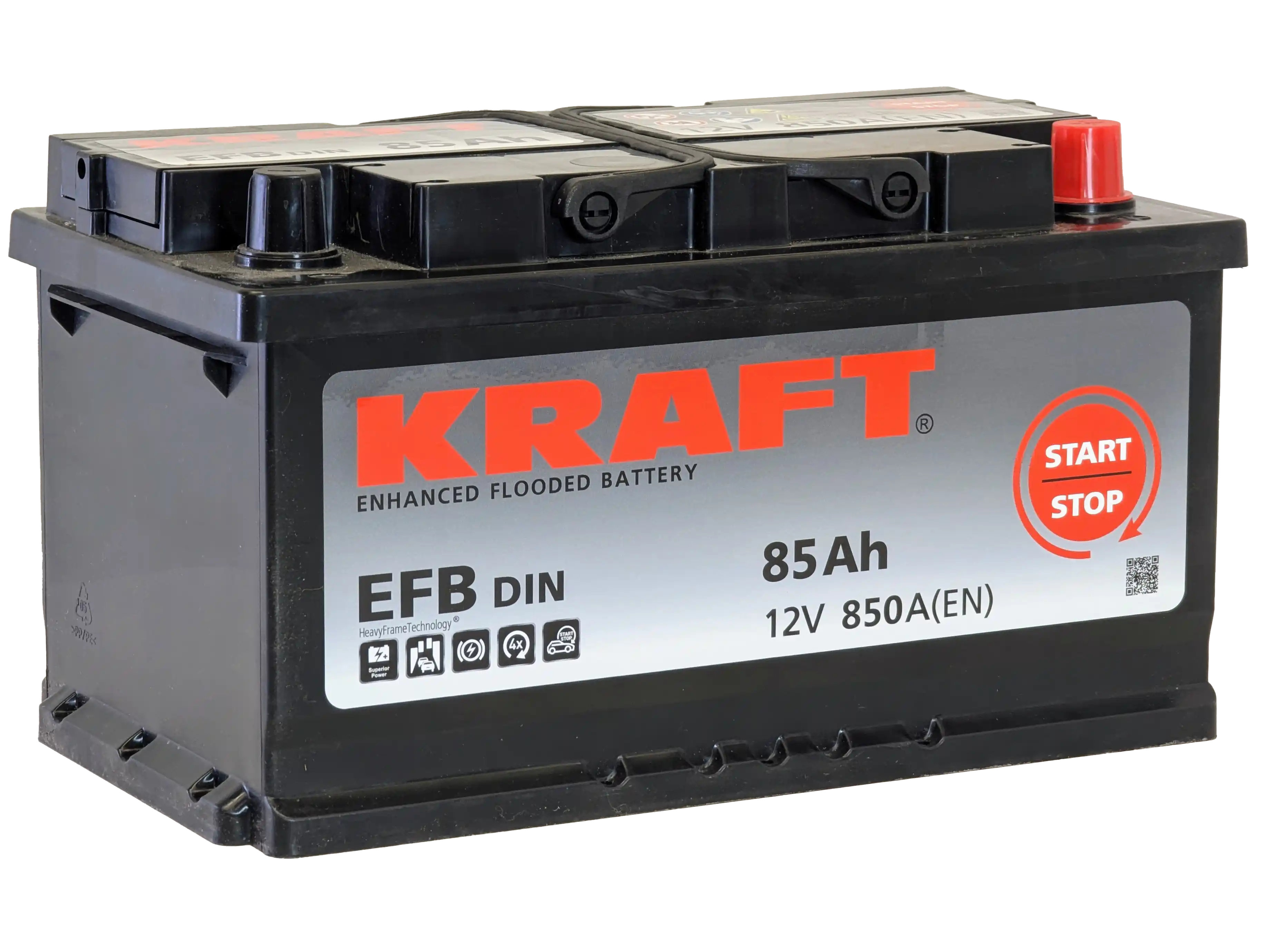 Аккумулятор KRAFT EFB 85 R низкий