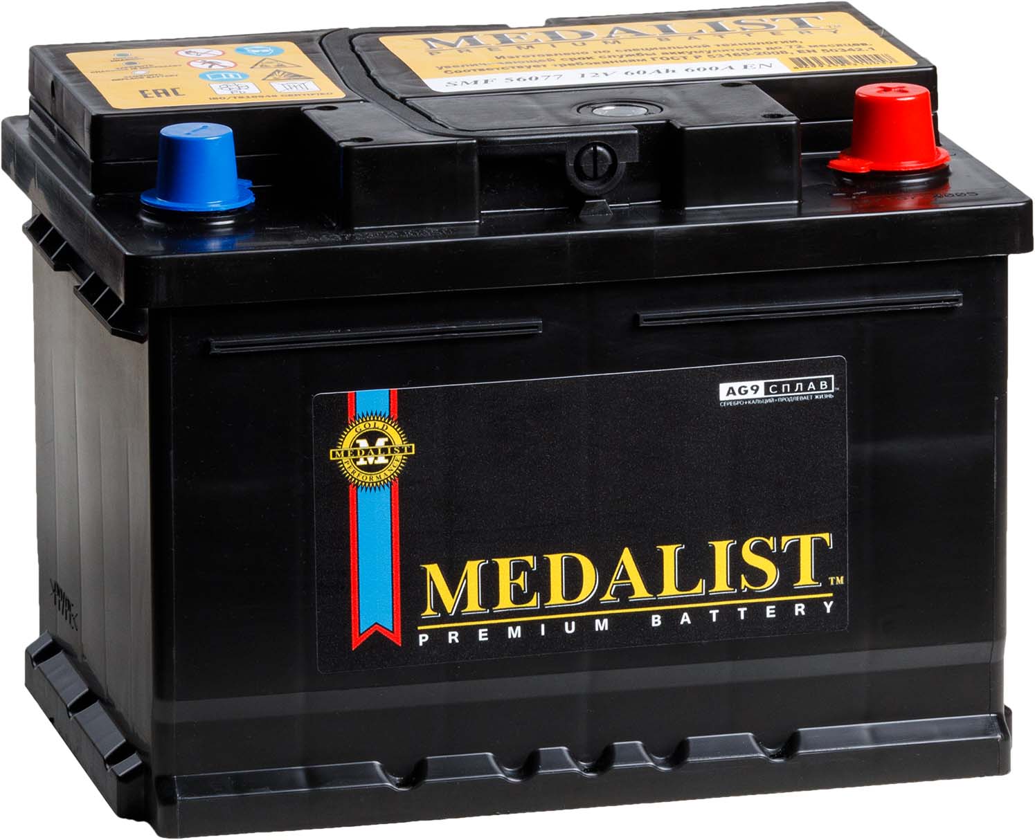 Medalist Premium 60 Ah 600 А