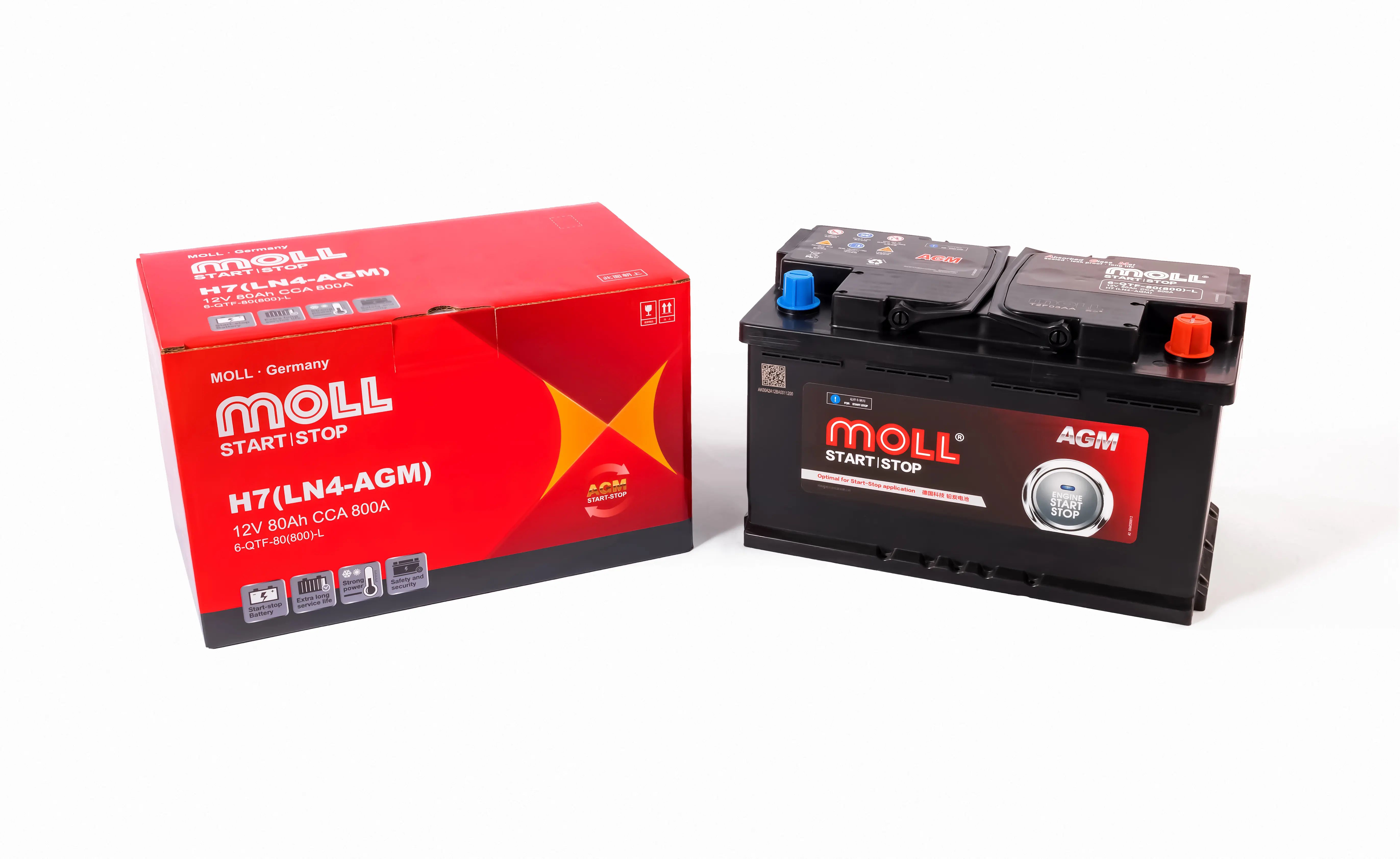 MOLL AGM 6-QTF-80Ah 800A