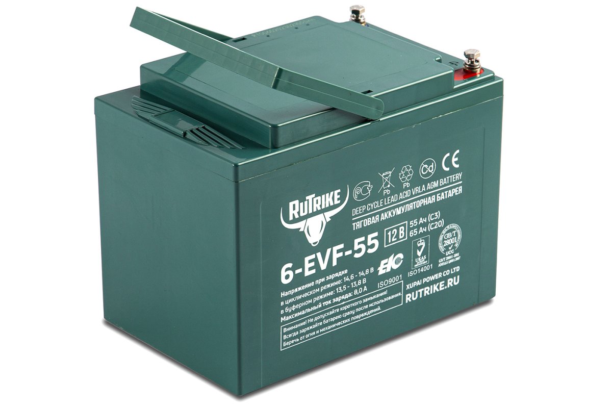 Тяговый аккумулятор RuTrike 6-EVF-55