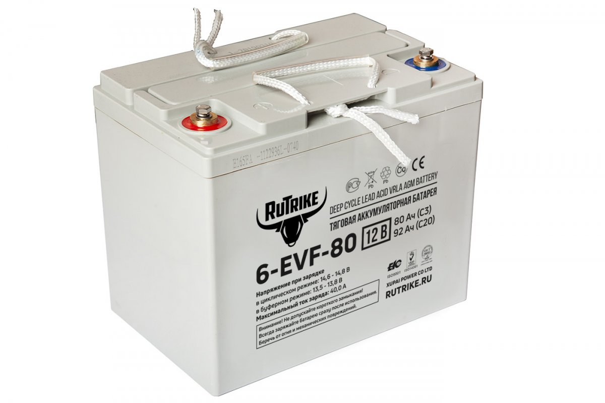 Тяговый аккумулятор RuTrike 6-EVF-80